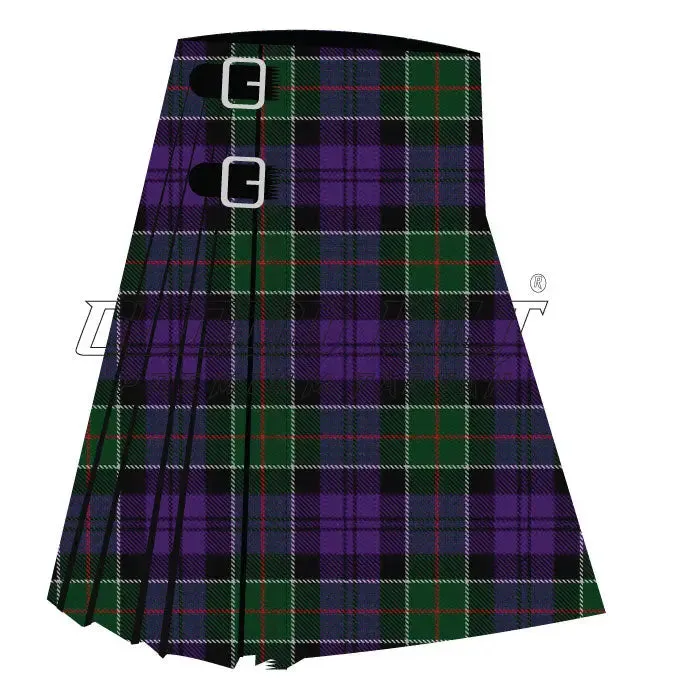 Colquhoun Modern Green Purple Tartan