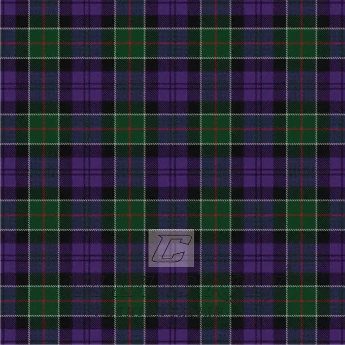 Colquhoun Modern Green Purple Tartan