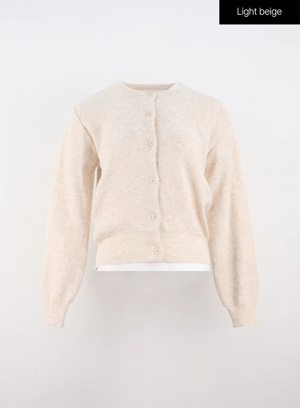 Crew Neck Cardigan IO317