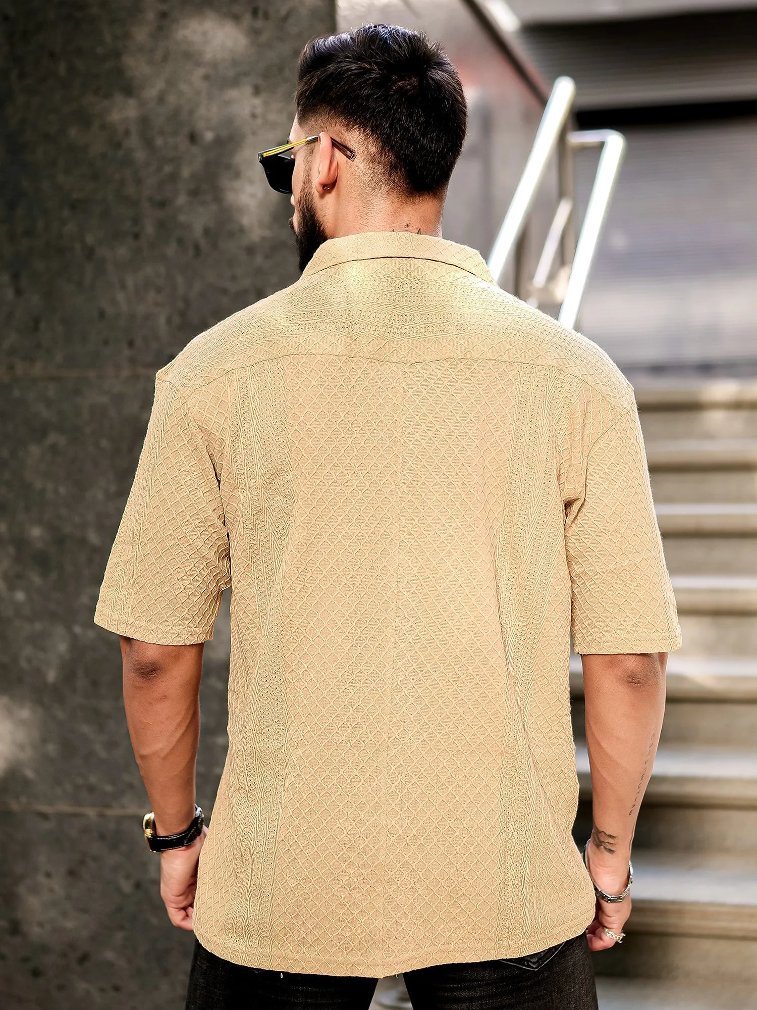 Cubic Beige Shirt