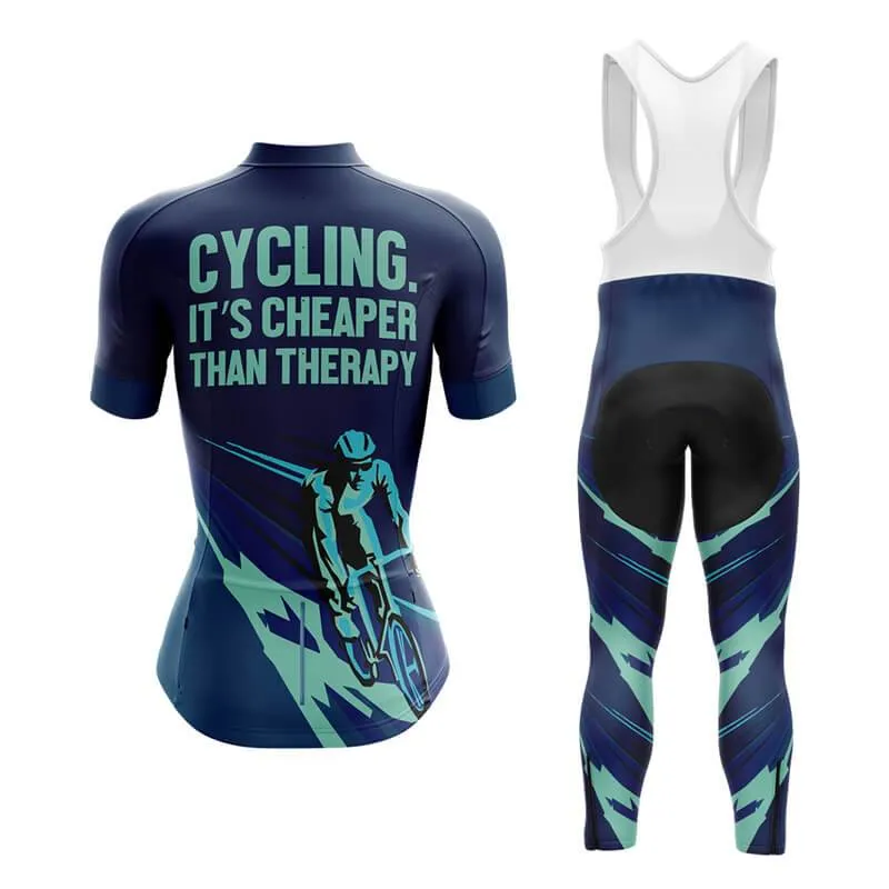 Cycling. It's Cheaper Than Therapy (V2) Club Cycling Kit