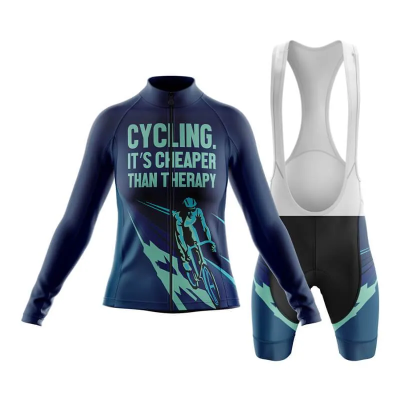 Cycling. It's Cheaper Than Therapy (V2) Club Cycling Kit