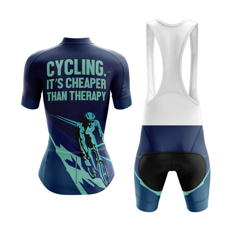 Cycling. It's Cheaper Than Therapy (V2) Club Cycling Kit