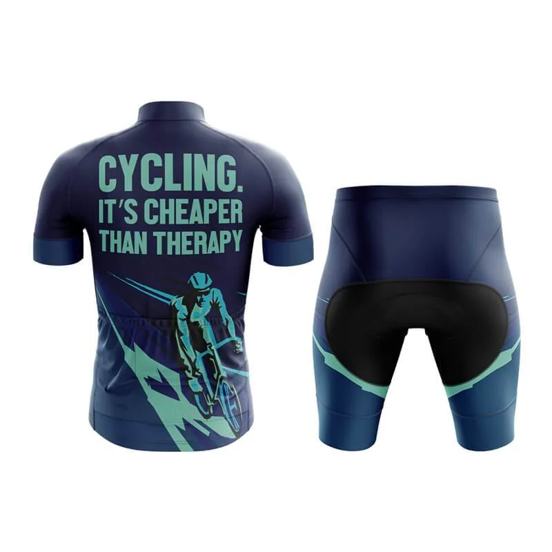 Cycling. It's Cheaper Than Therapy (V2) Club Cycling Kit