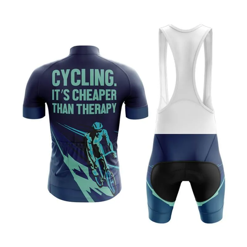 Cycling. It's Cheaper Than Therapy (V2) Club Cycling Kit