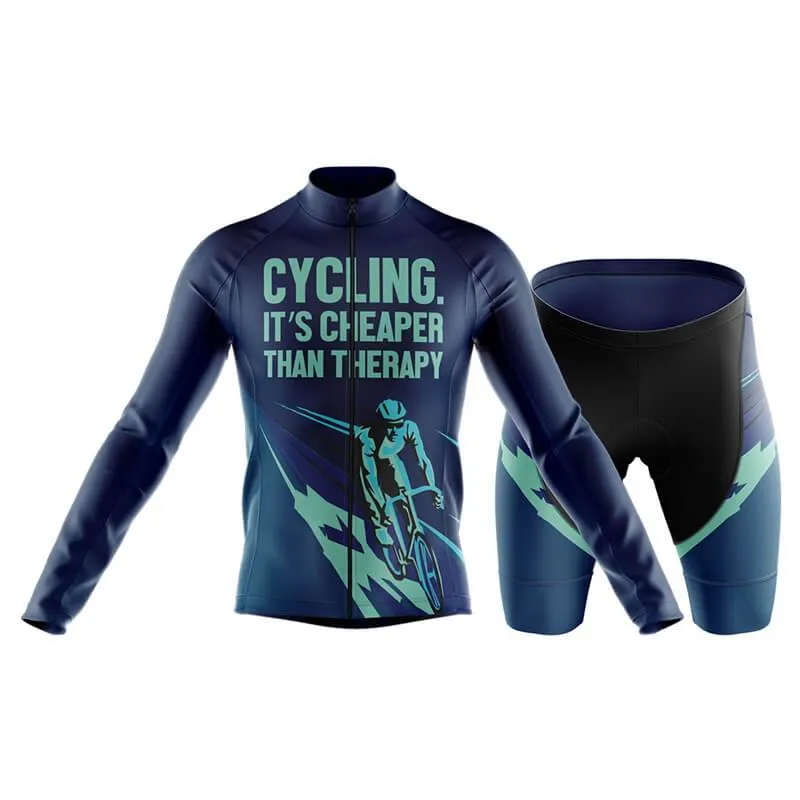 Cycling. It's Cheaper Than Therapy (V2) Club Cycling Kit