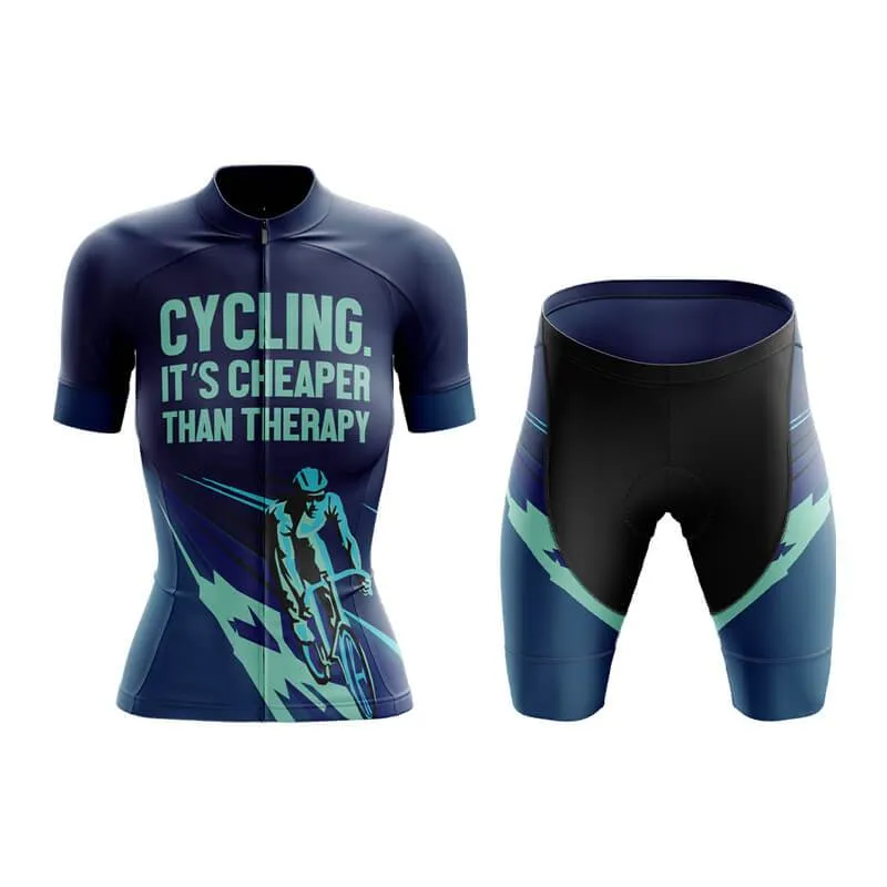 Cycling. It's Cheaper Than Therapy (V2) Club Cycling Kit