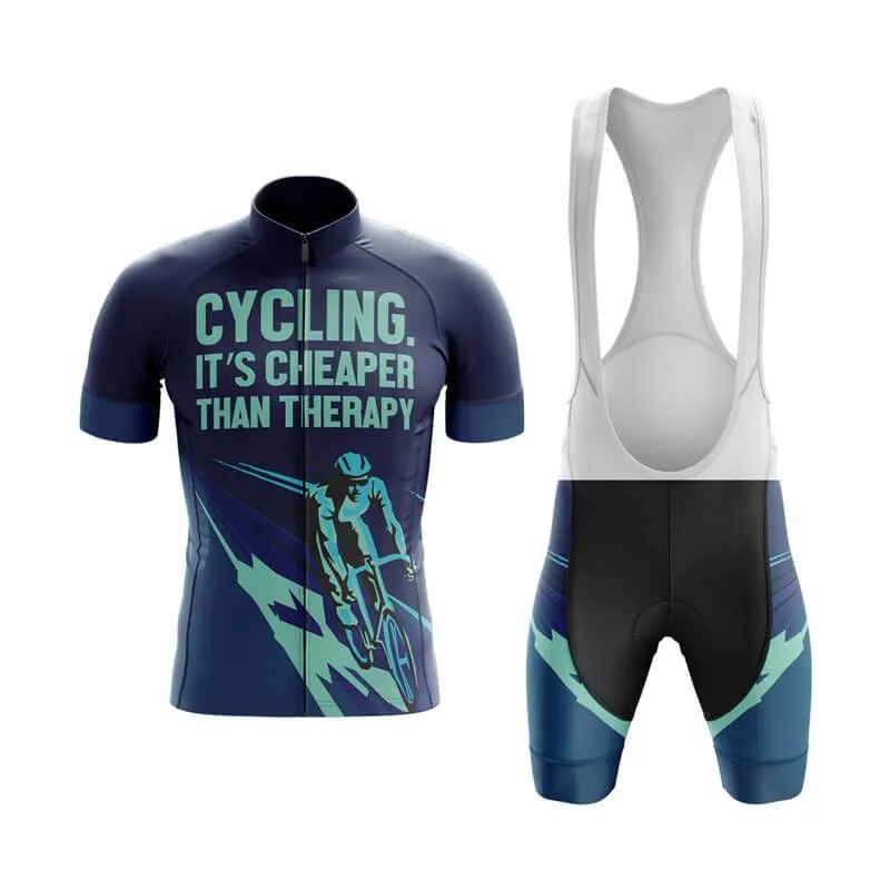 Cycling. It's Cheaper Than Therapy (V2) Club Cycling Kit