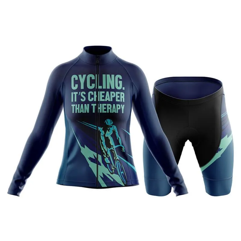 Cycling. It's Cheaper Than Therapy (V2) Club Cycling Kit