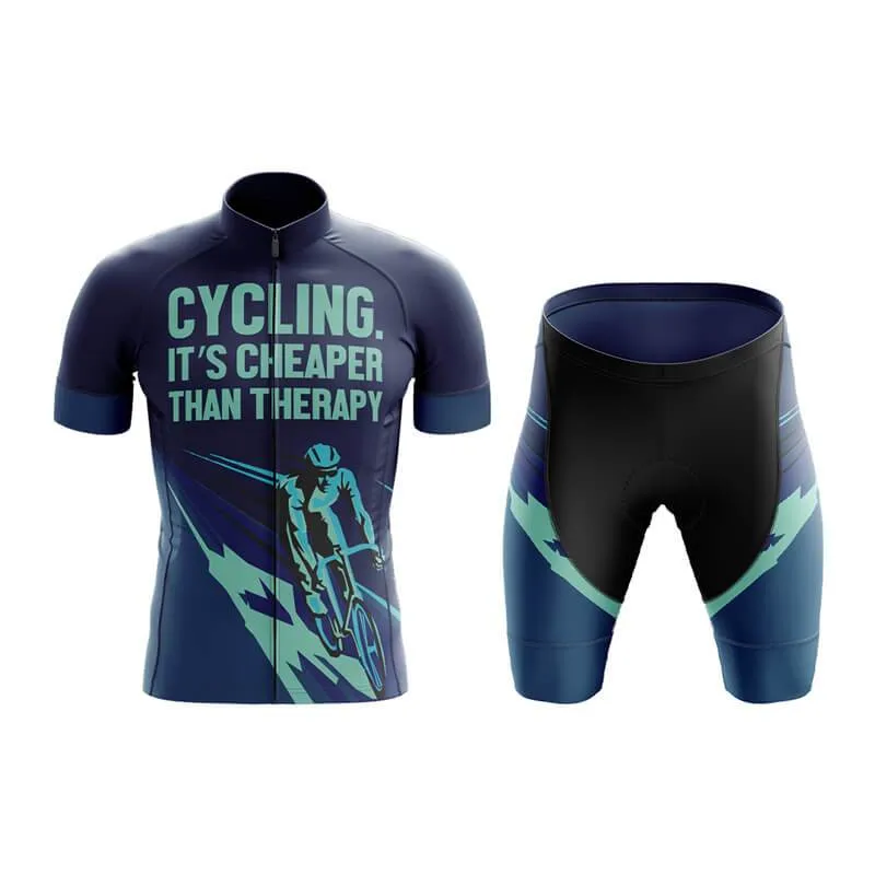 Cycling. It's Cheaper Than Therapy (V2) Club Cycling Kit