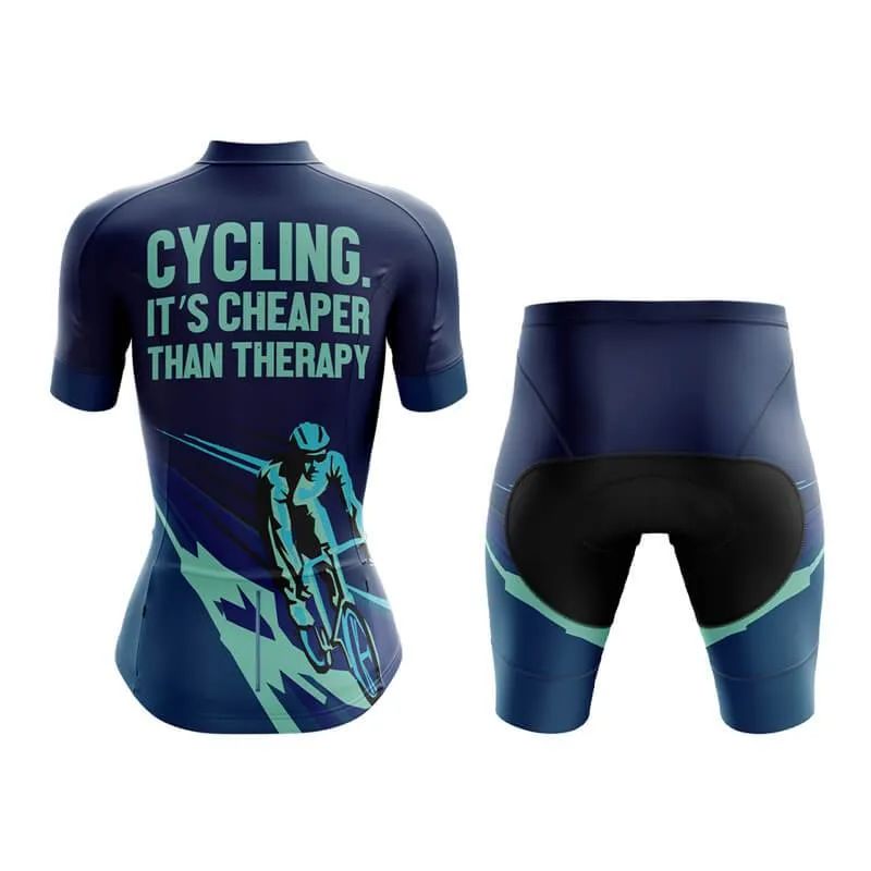 Cycling. It's Cheaper Than Therapy (V2) Club Cycling Kit