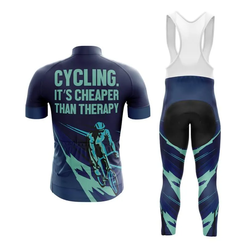 Cycling. It's Cheaper Than Therapy (V2) Club Cycling Kit