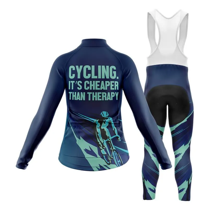 Cycling. It's Cheaper Than Therapy (V2) Club Cycling Kit