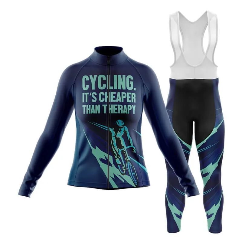 Cycling. It's Cheaper Than Therapy (V2) Club Cycling Kit