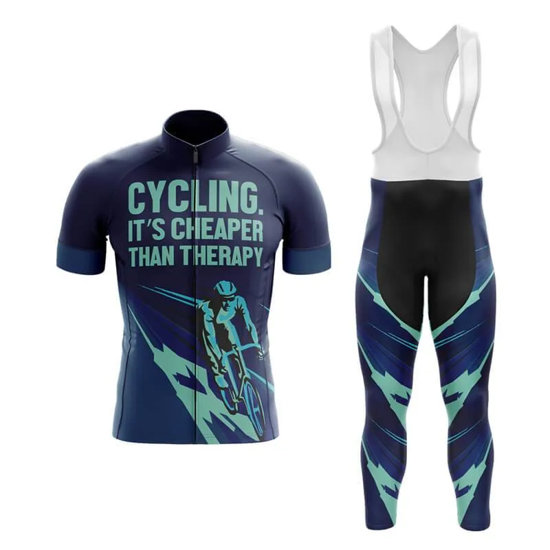 Cycling. It's Cheaper Than Therapy (V2) Club Cycling Kit