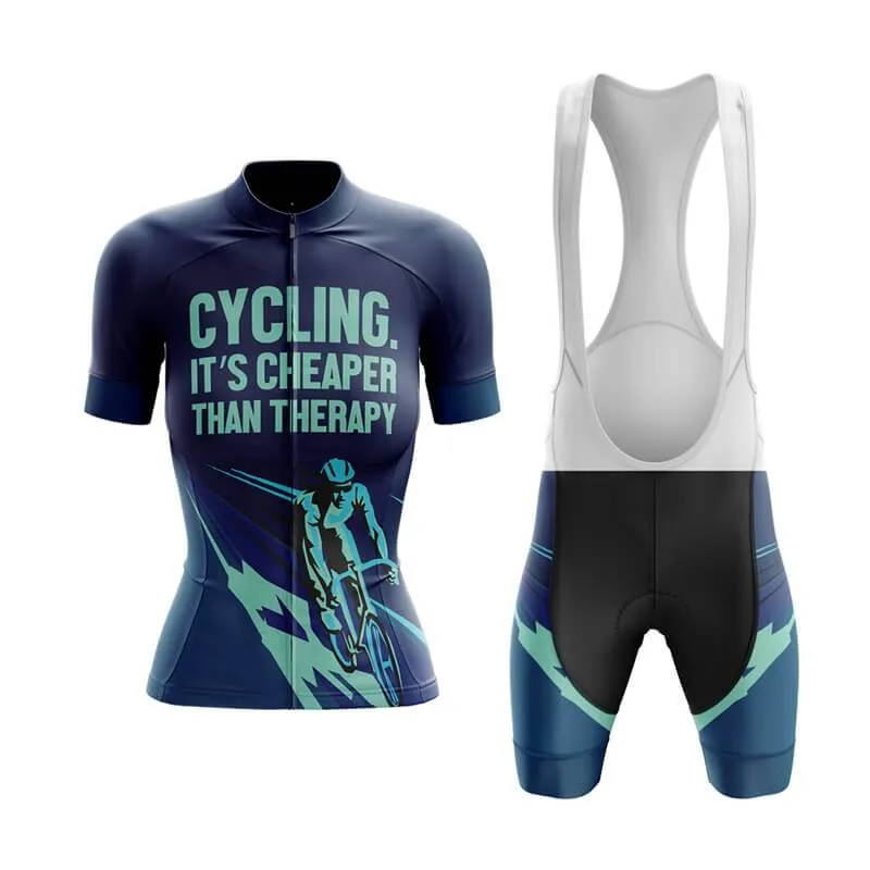 Cycling. It's Cheaper Than Therapy (V2) Club Cycling Kit