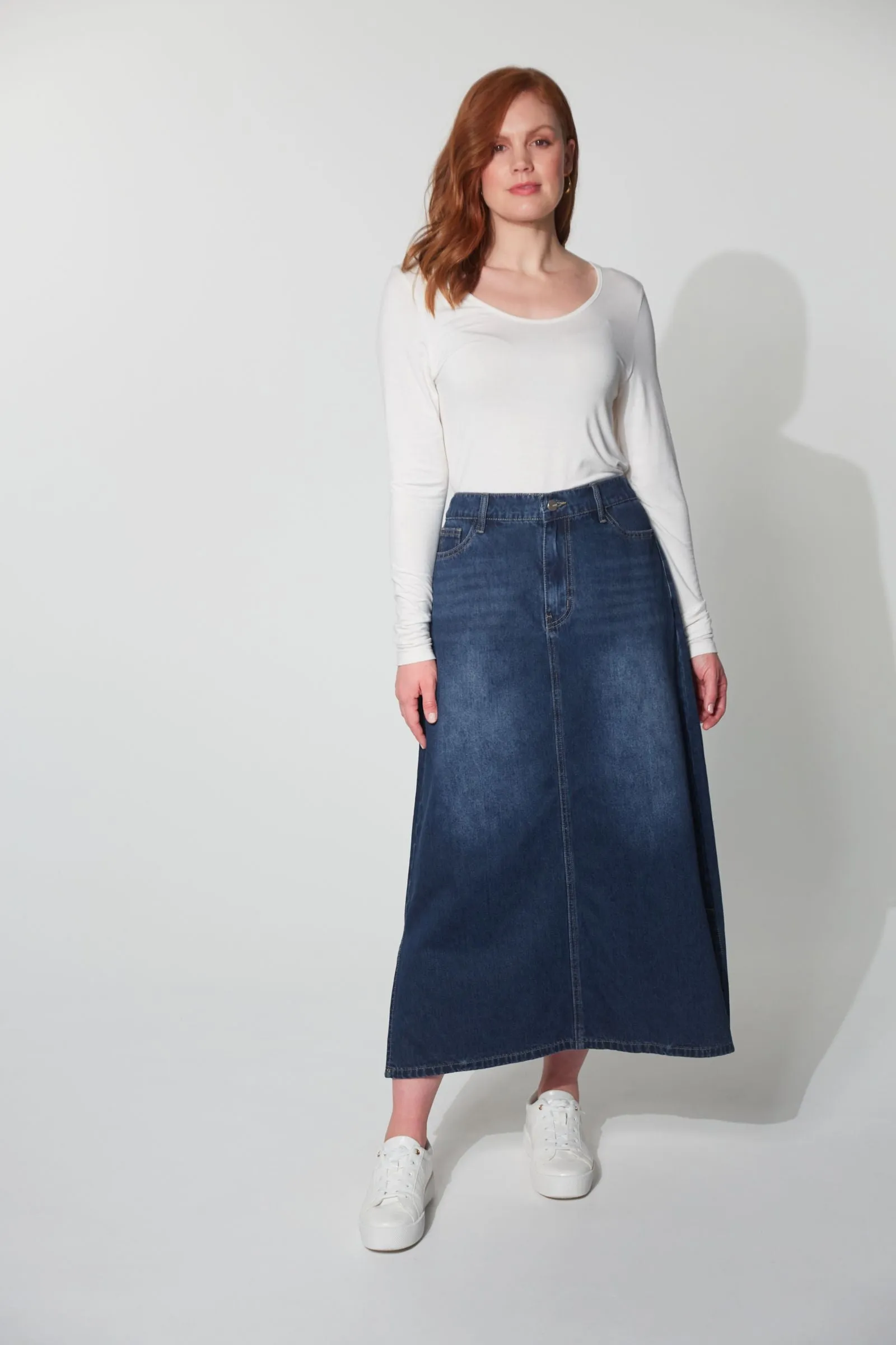 Dalton Denim Skirt - Indigo