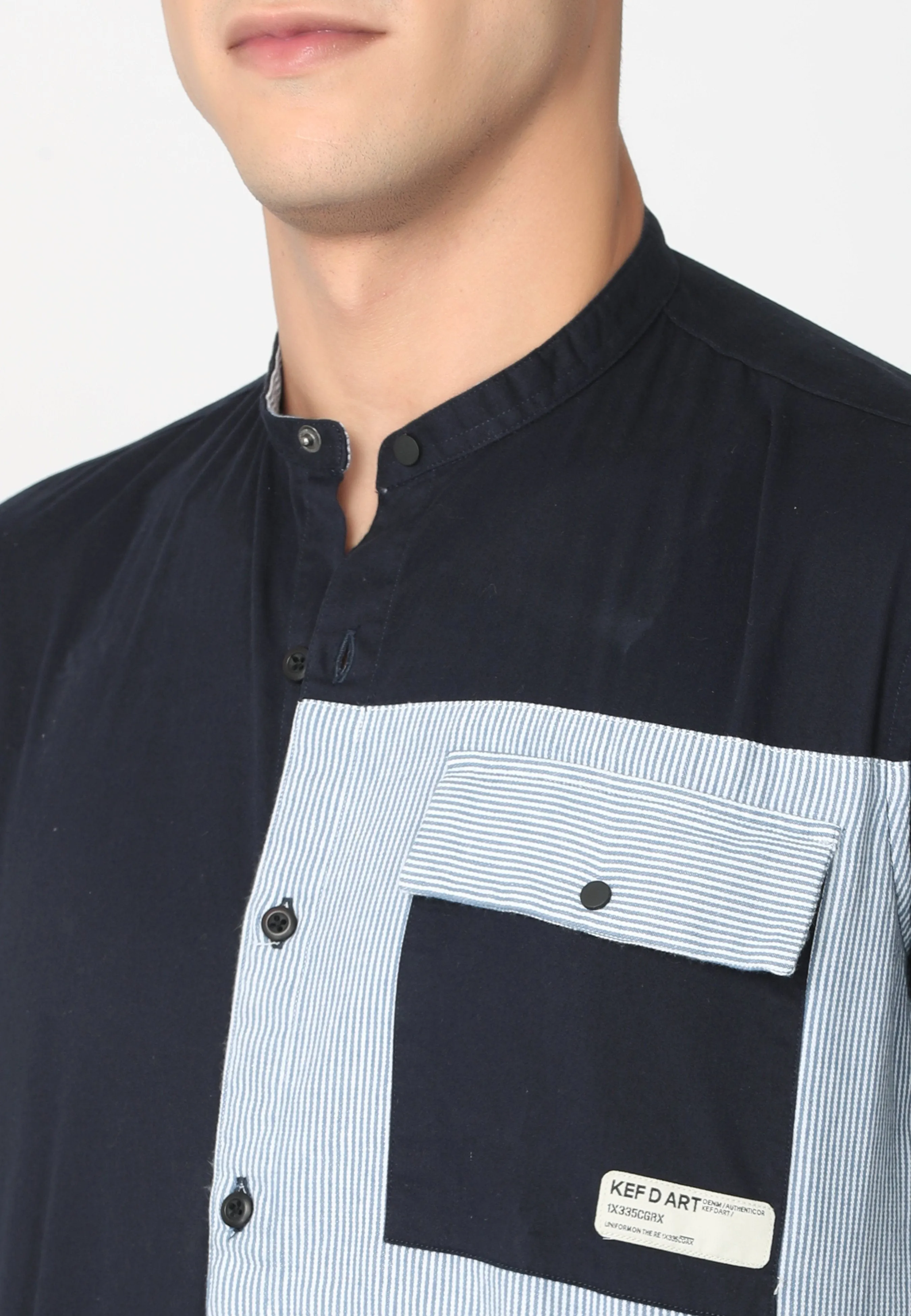 Dark Blue Single Pocket