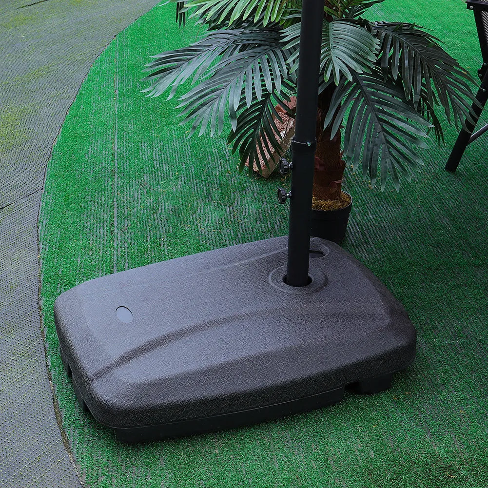 Dark Grey Square Parasol with Vent