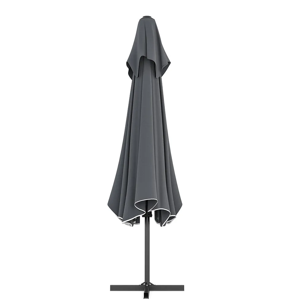 Dark Grey Square Parasol with Vent