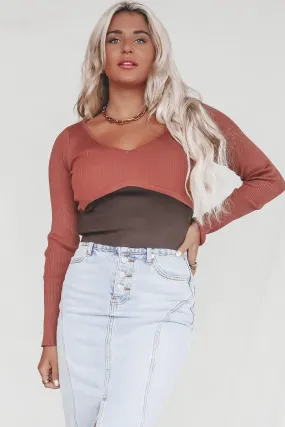 DEAL The Number One Rule Ribbed Long Sleeve Top