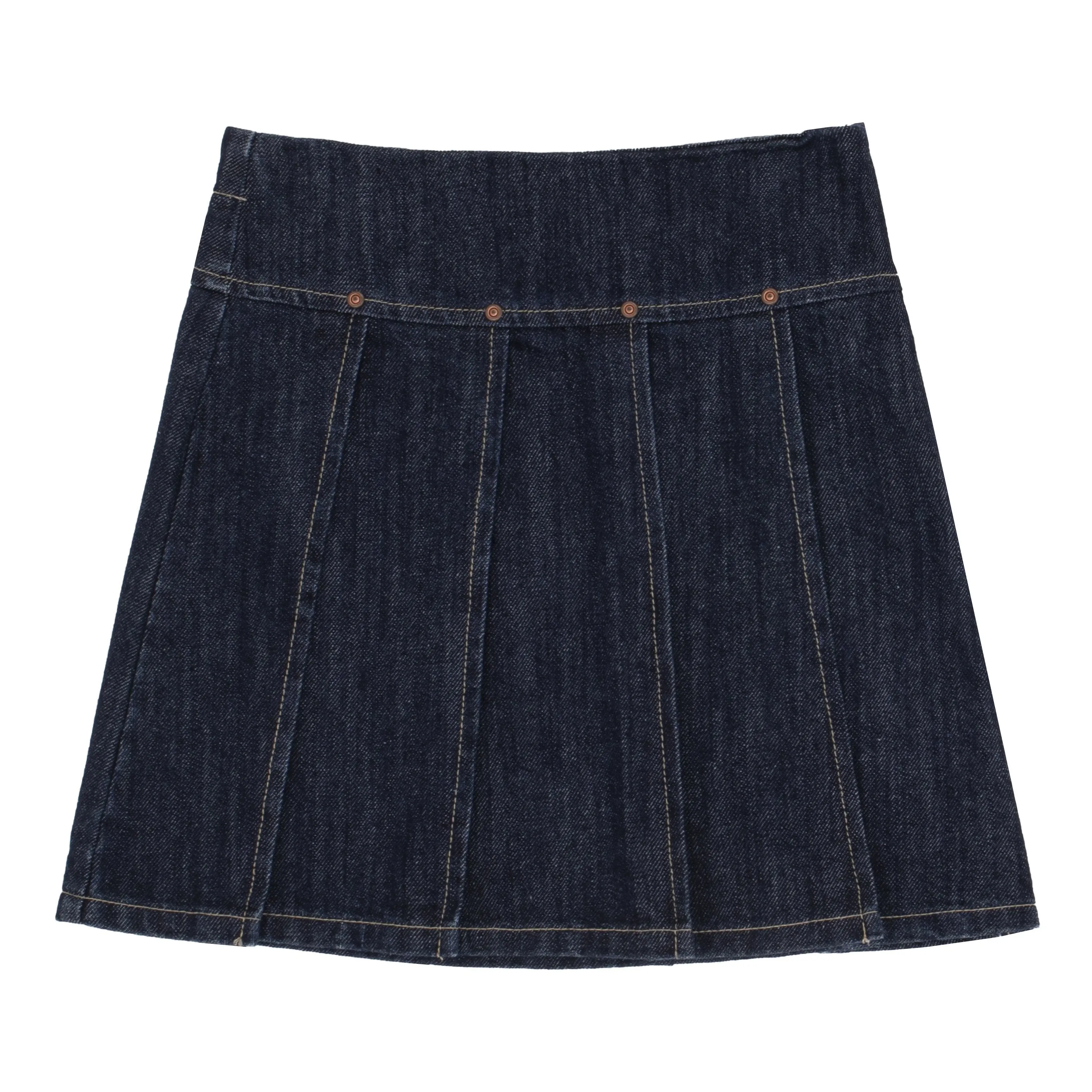 Denim School Skirt