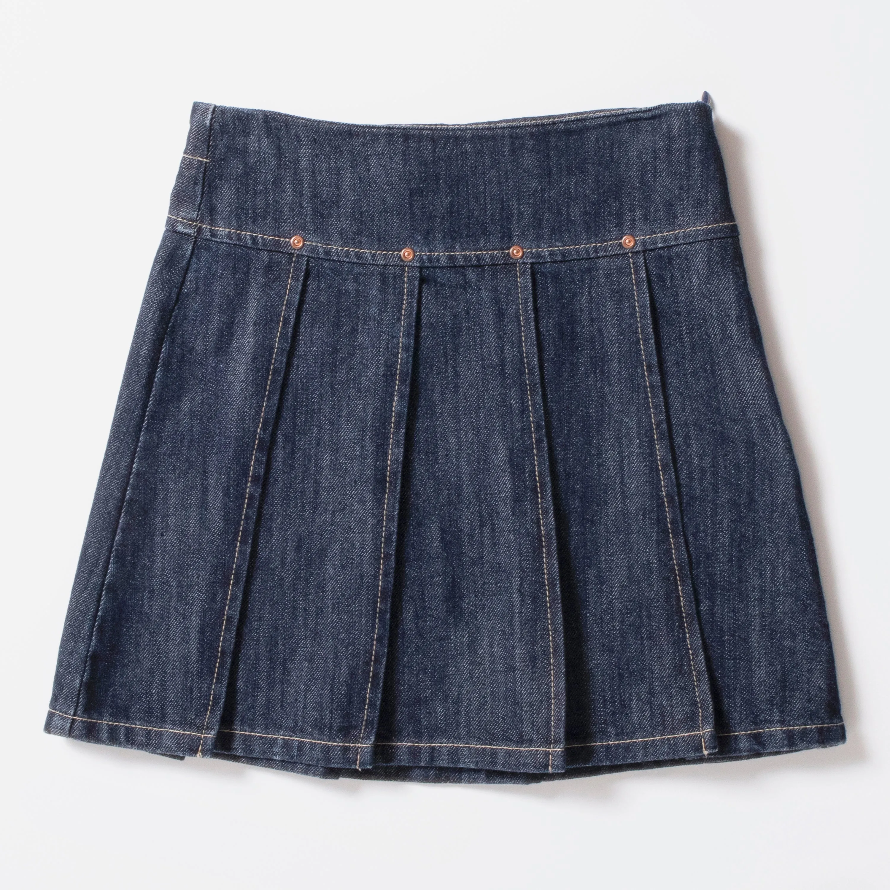 Denim School Skirt