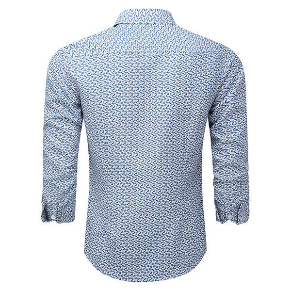 Designer Shirts for Men Casual Printing Slim Fit Fashion