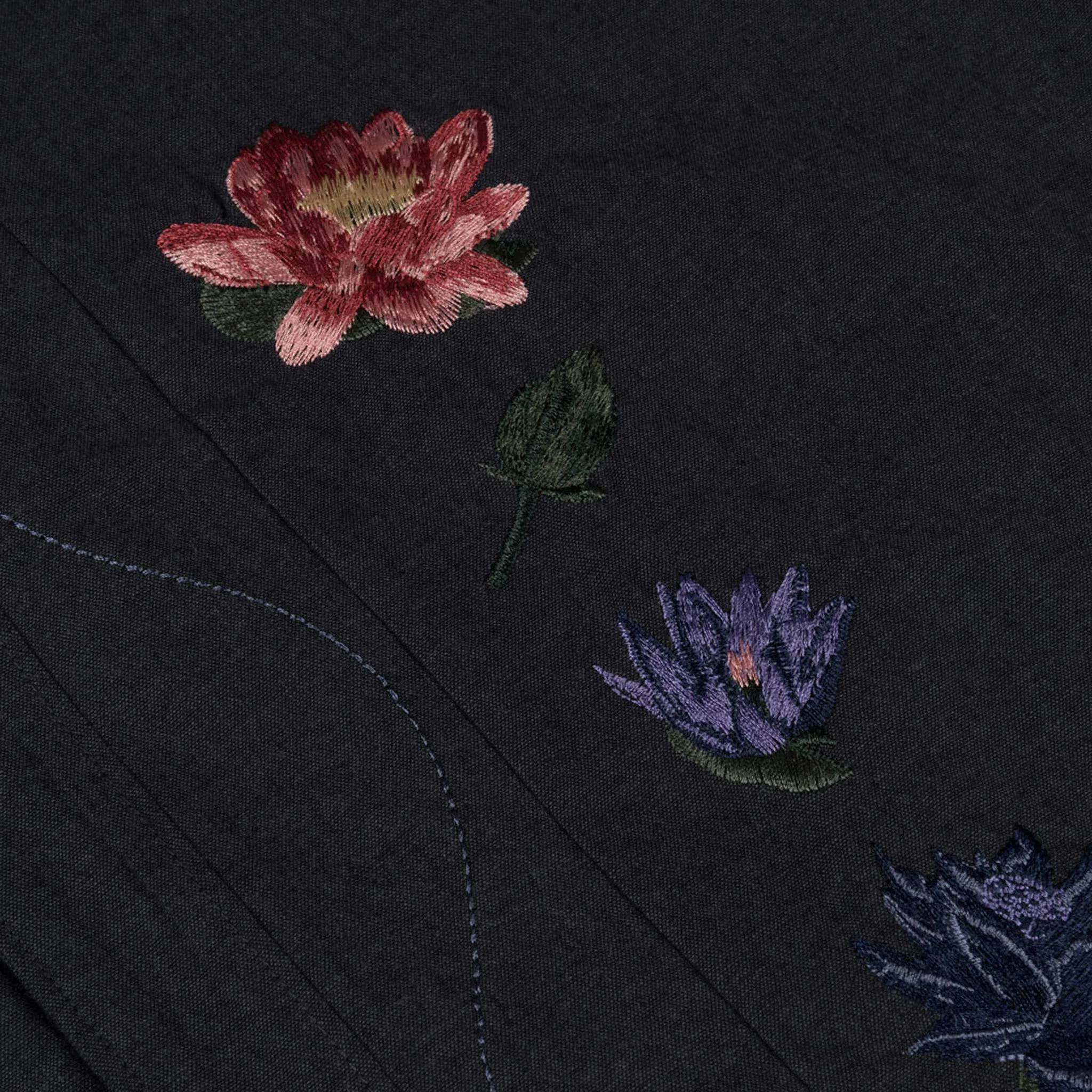 Dime Lotus Button Up SS (Vintage Black)