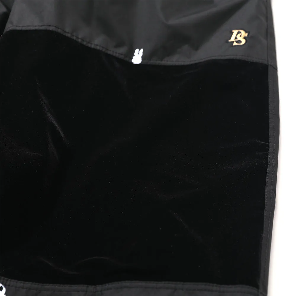 DSXBR 2ND VELVET WIDE BOX PANTS DBP BLACK