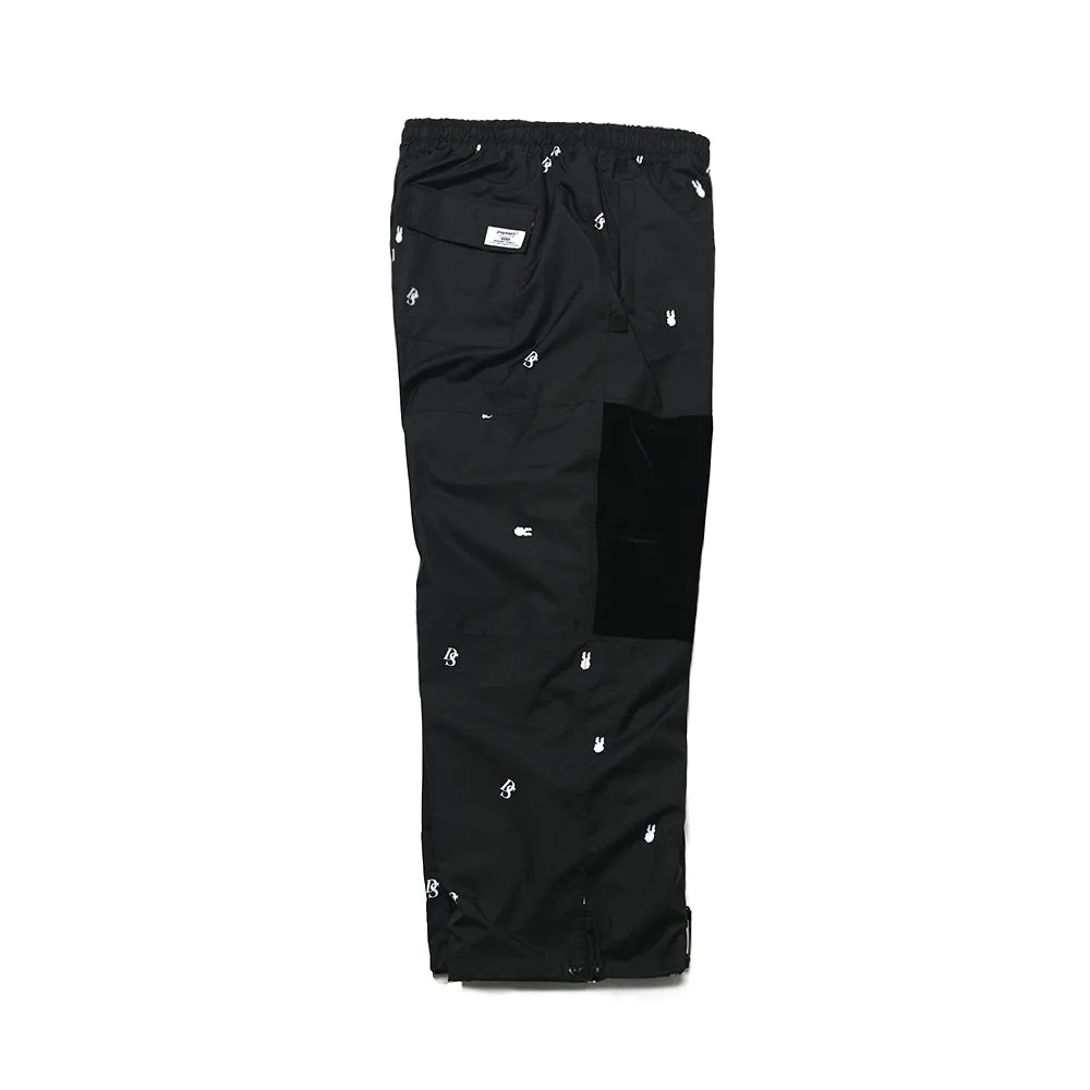 DSXBR 2ND VELVET WIDE BOX PANTS DBP BLACK