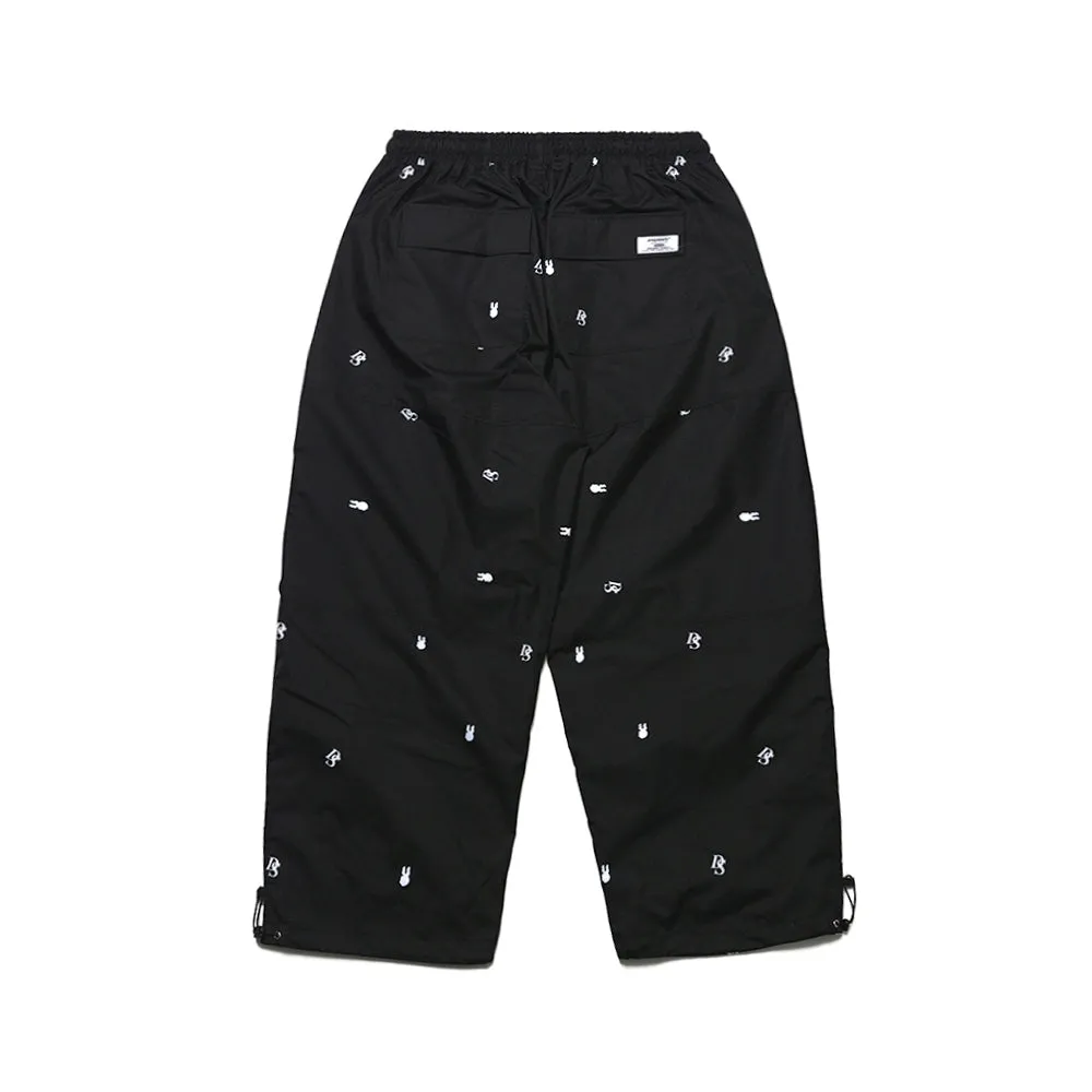 DSXBR 2ND VELVET WIDE BOX PANTS DBP BLACK