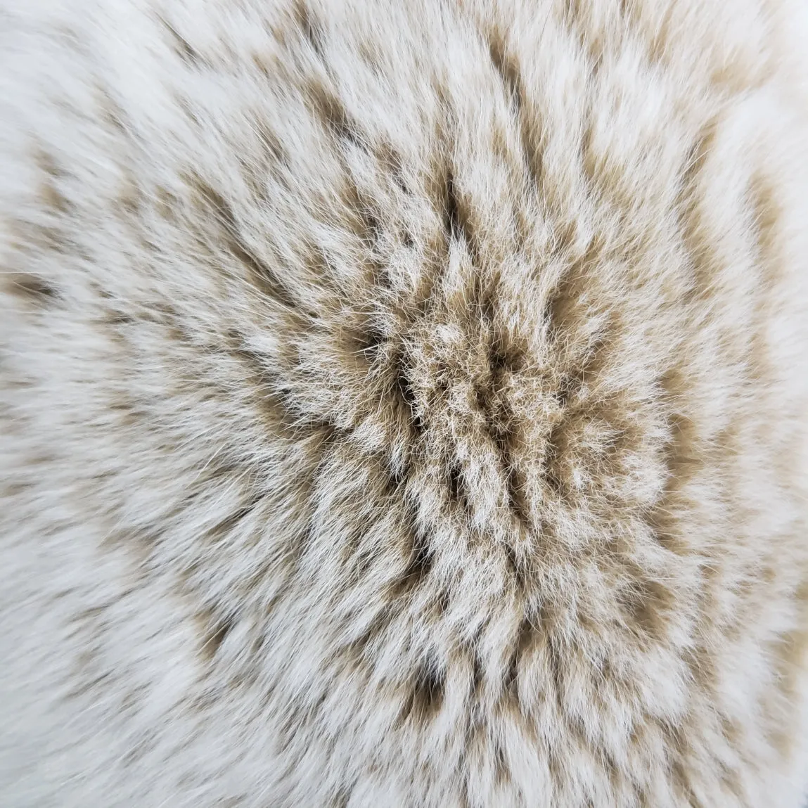 Dyed Shadow Fox Fur - Blush Ivory (European Dyes)