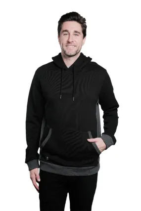 Elliot Black/Grey Men's Pullover Hoodie