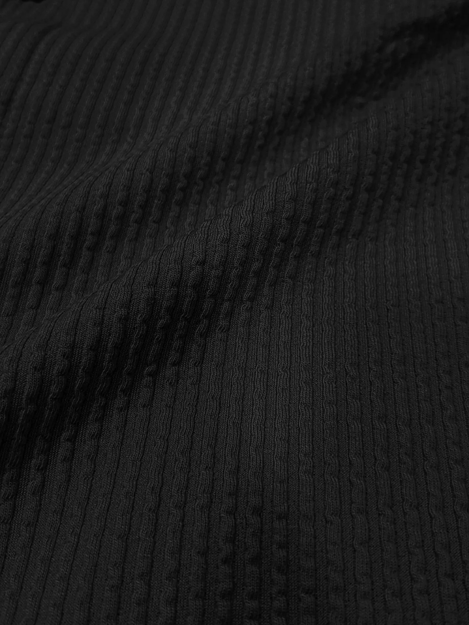 Elliot Knit Black Lycra Shirt