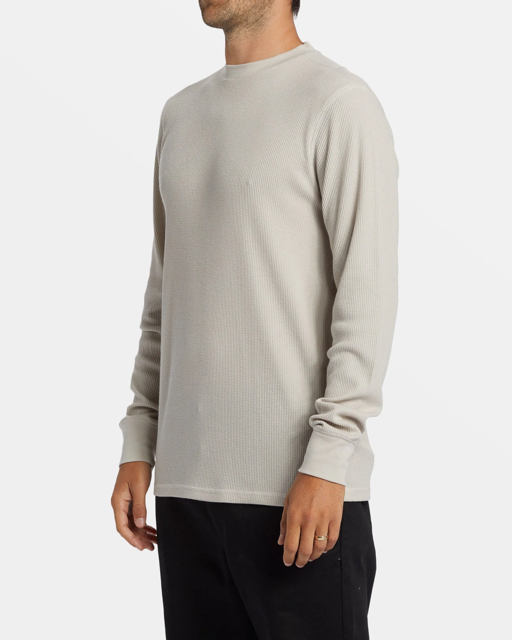 Essential Long Sleeve Thermal Top - Stone