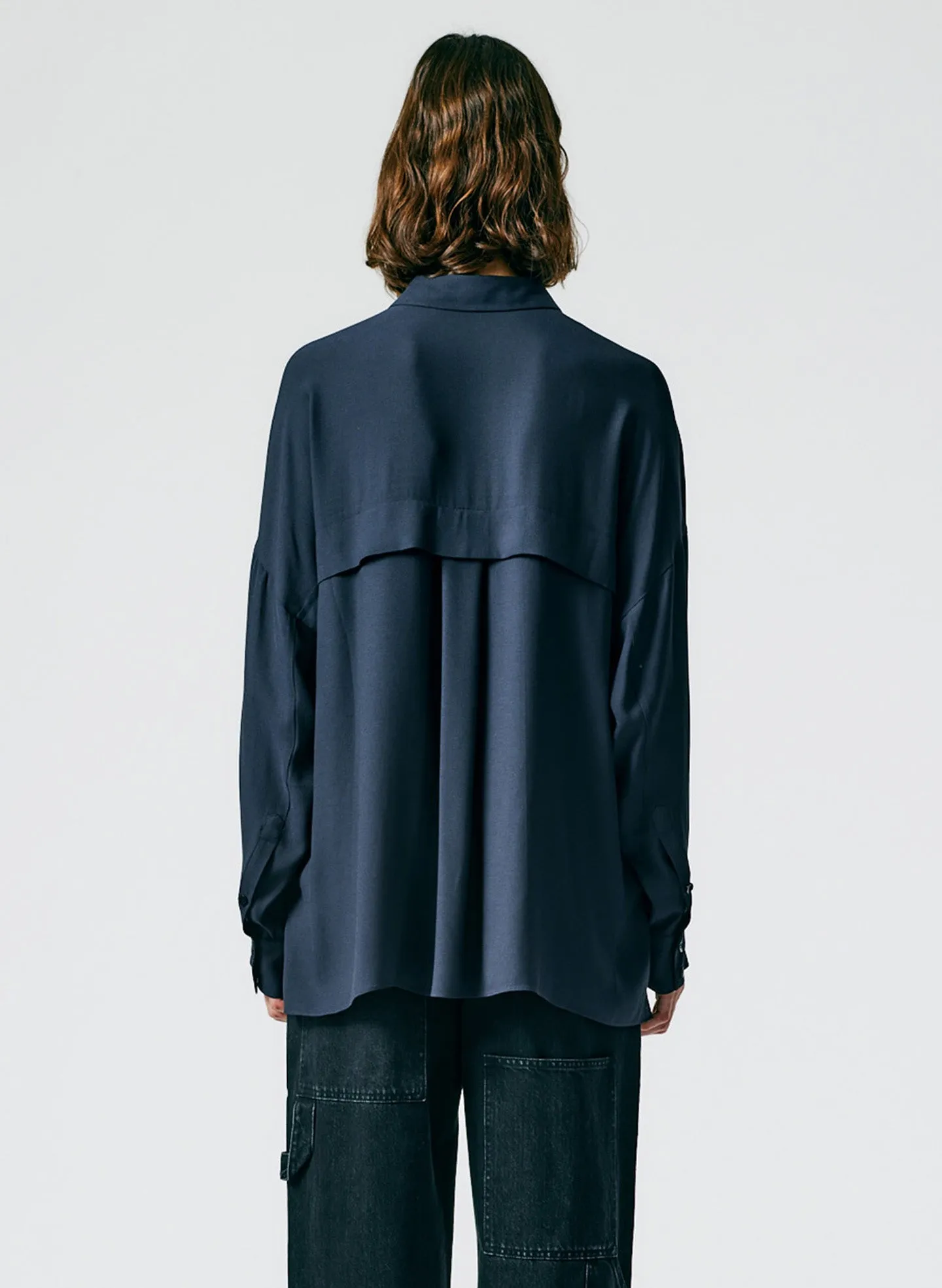 Feather Weight Eco Crepe Oversized Shirt