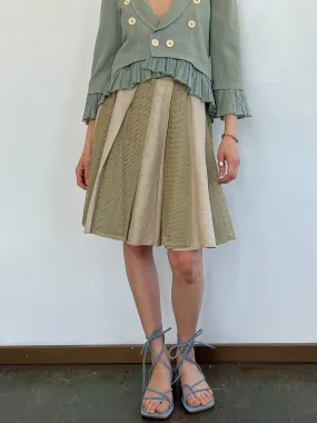 Fendi Linen   Mesh Skirt (M)