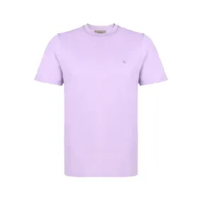 FERRANTE Cotton Jersey Crew Neck T-Shirt LILAC