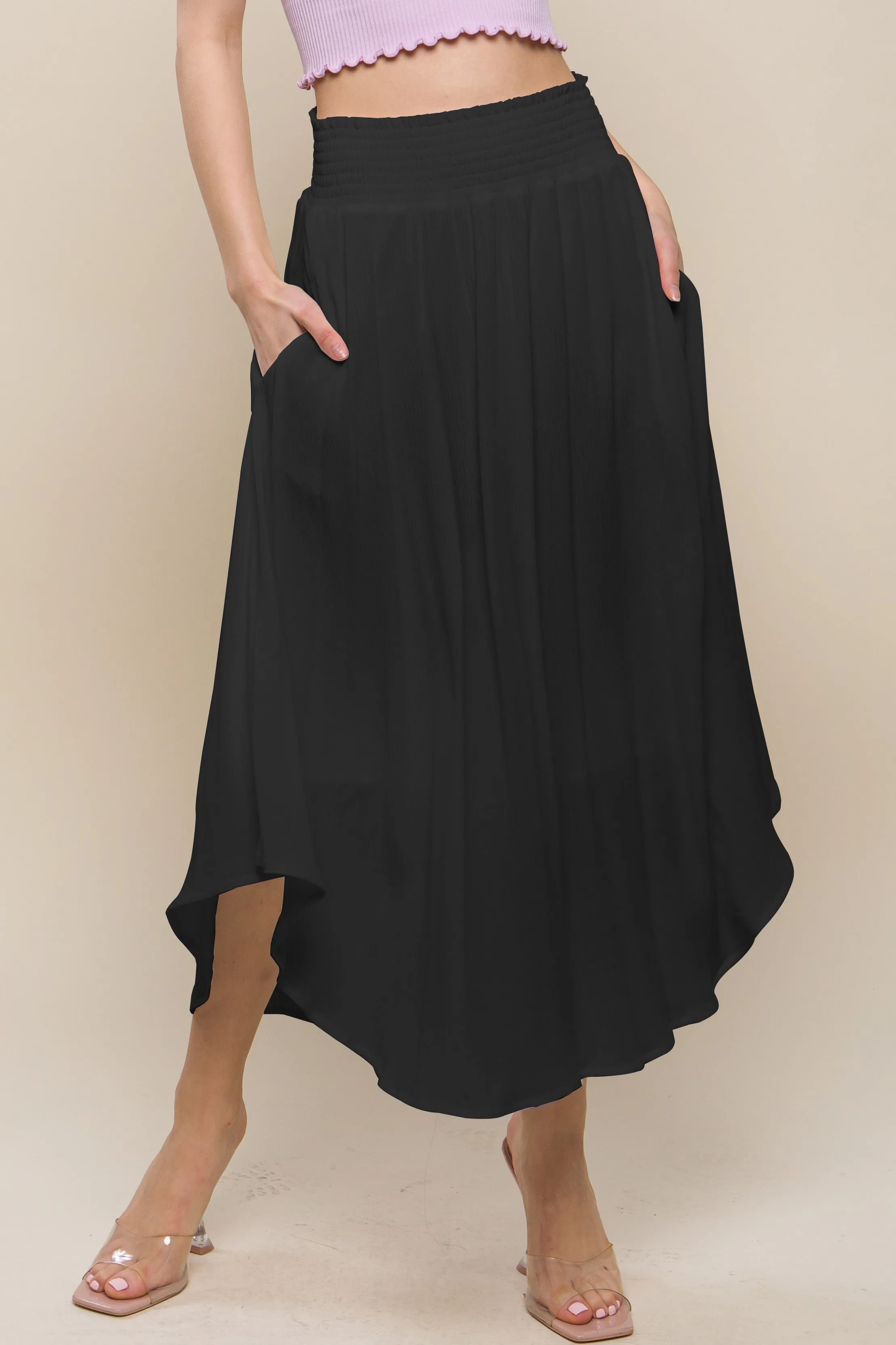 Flowy Maxi Skirt With Pockets