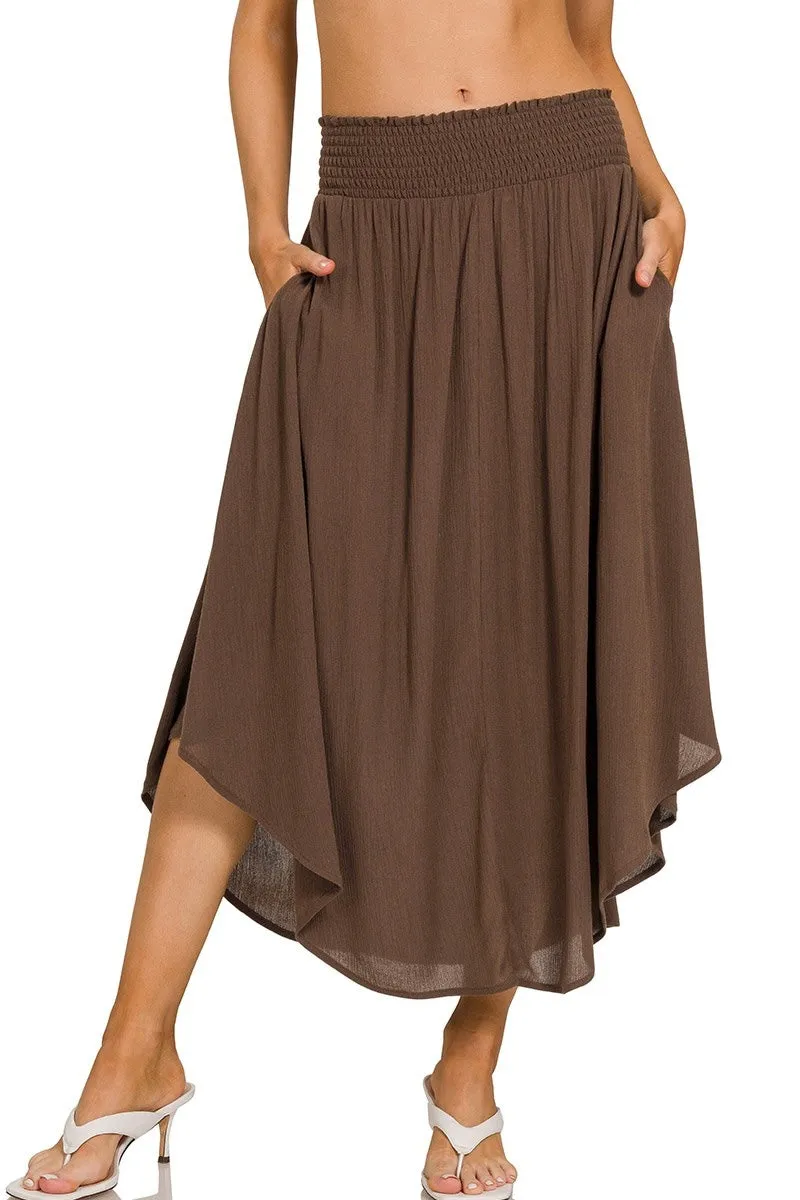 Flowy Maxi Skirt With Pockets