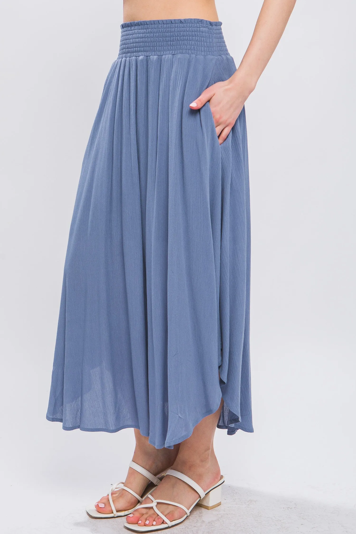 Flowy Maxi Skirt With Pockets