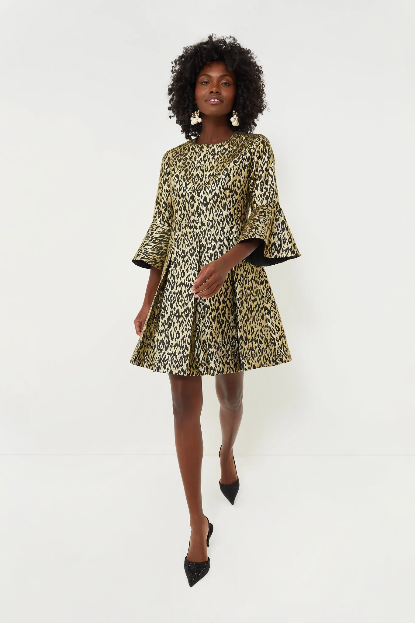 Gold Leopard Mel Dress