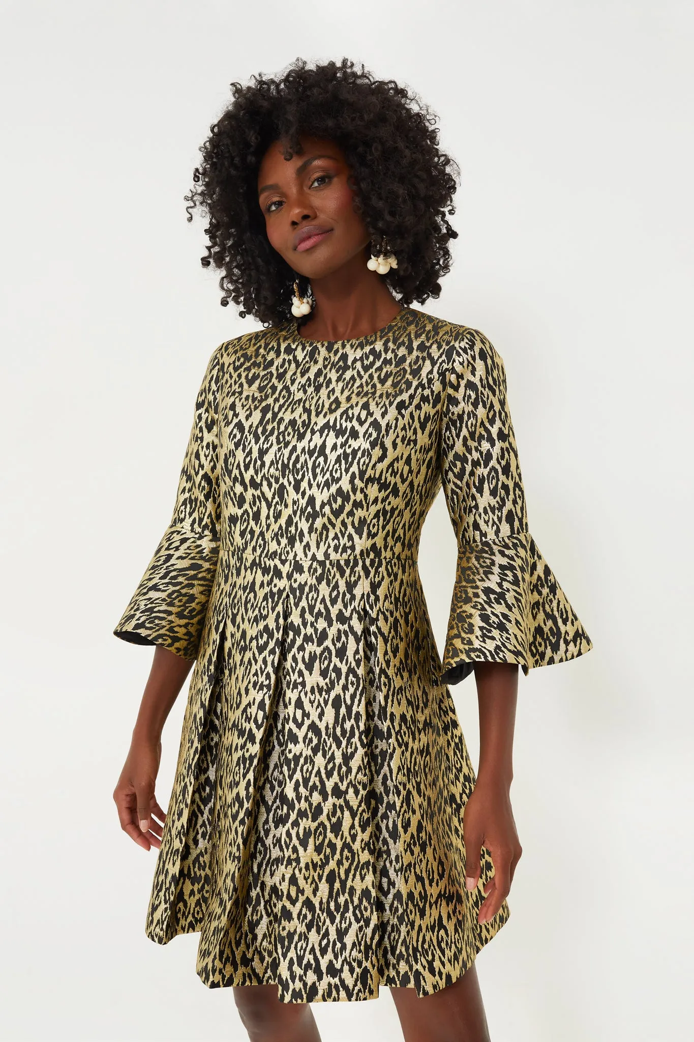 Gold Leopard Mel Dress