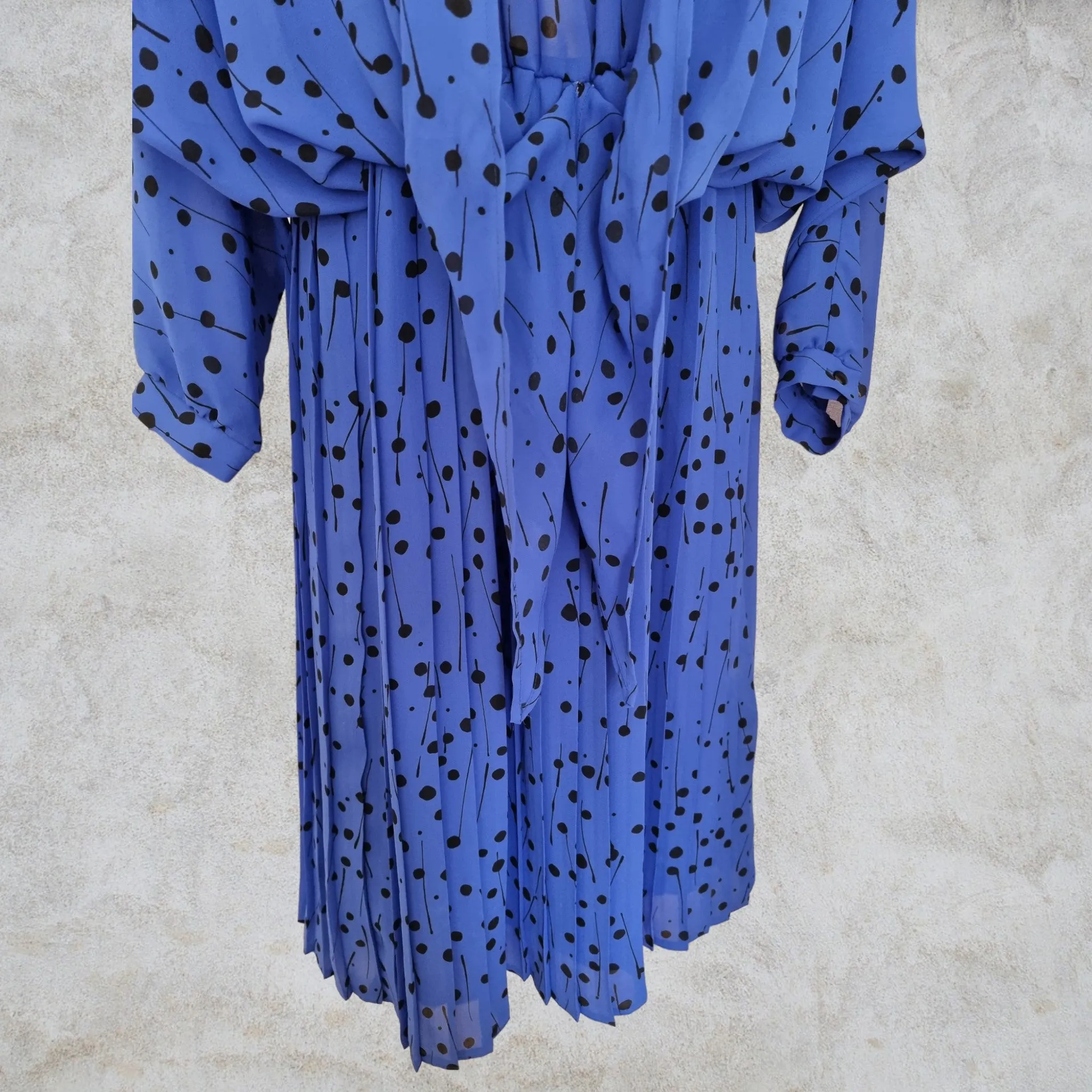 Golden Gate Women’s Rare Vintage 1980’s Blue Dress UK 16 US 12 EU 44