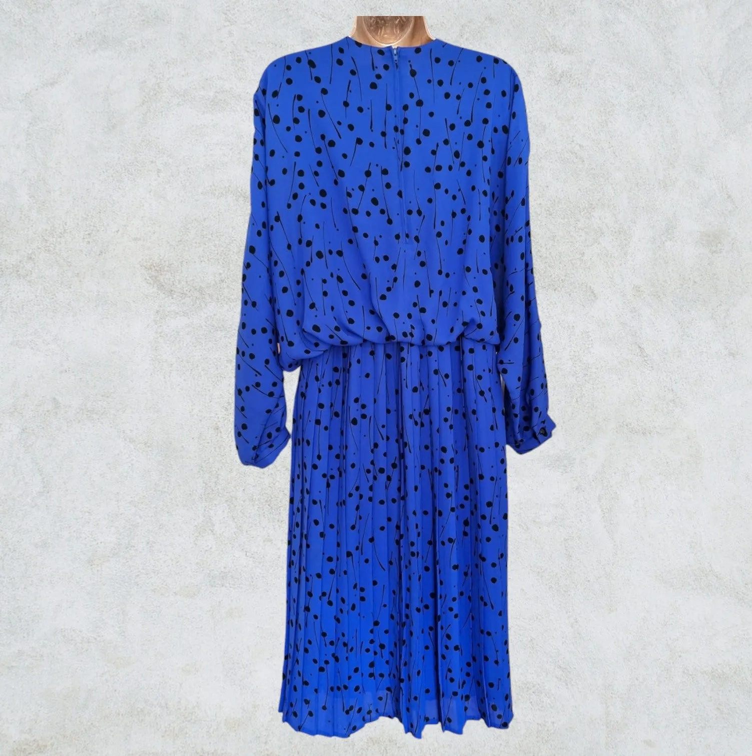 Golden Gate Women’s Rare Vintage 1980’s Blue Dress UK 16 US 12 EU 44