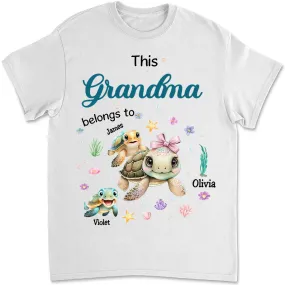 Grandma - This Grandma Belongs To - Personalized T-Shirt