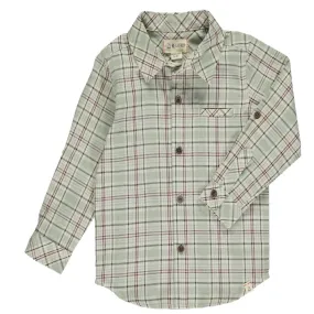 Green Plaid With Navy Stripe Atwood Woven Shirt