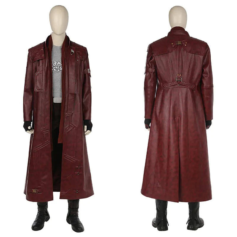 Guardians of The Galaxy 2 Cosplay Star Lord Costume Trench Coat Suit