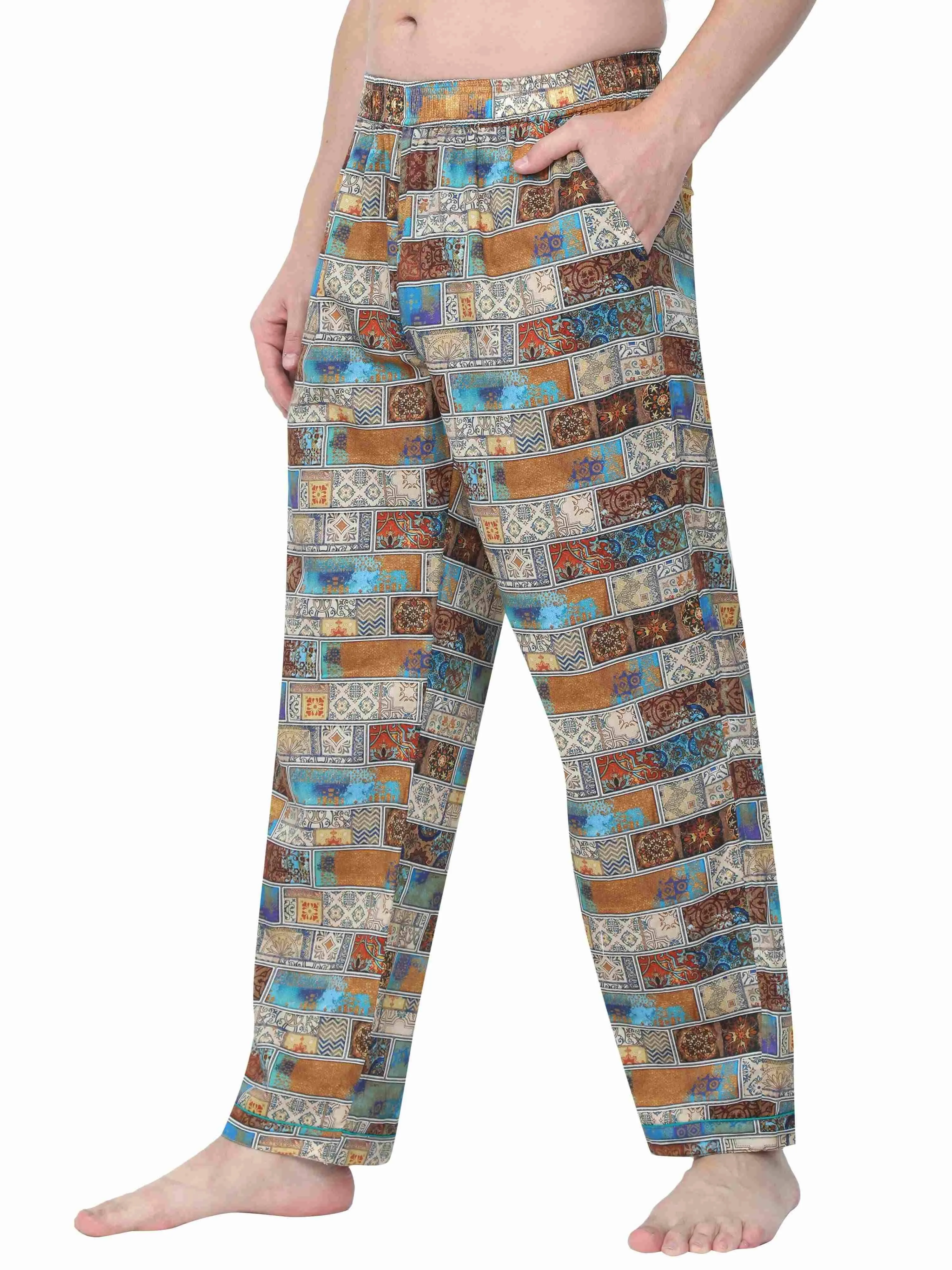 GUNIAA MEN'S KING  PRINTED FULL PANT